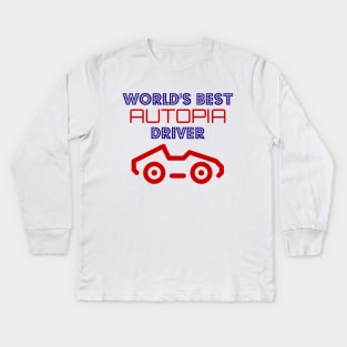 World's Best Autopia Driver Kids Long Sleeve T-Shirt